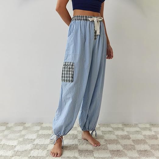 Lucienne | Pyjama Confort & Style à Carreaux Contrastés