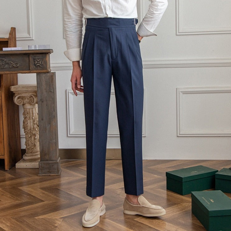 Axel | Férfi Magas Derék Nadrág – Klasszikus és Modern Elegancia