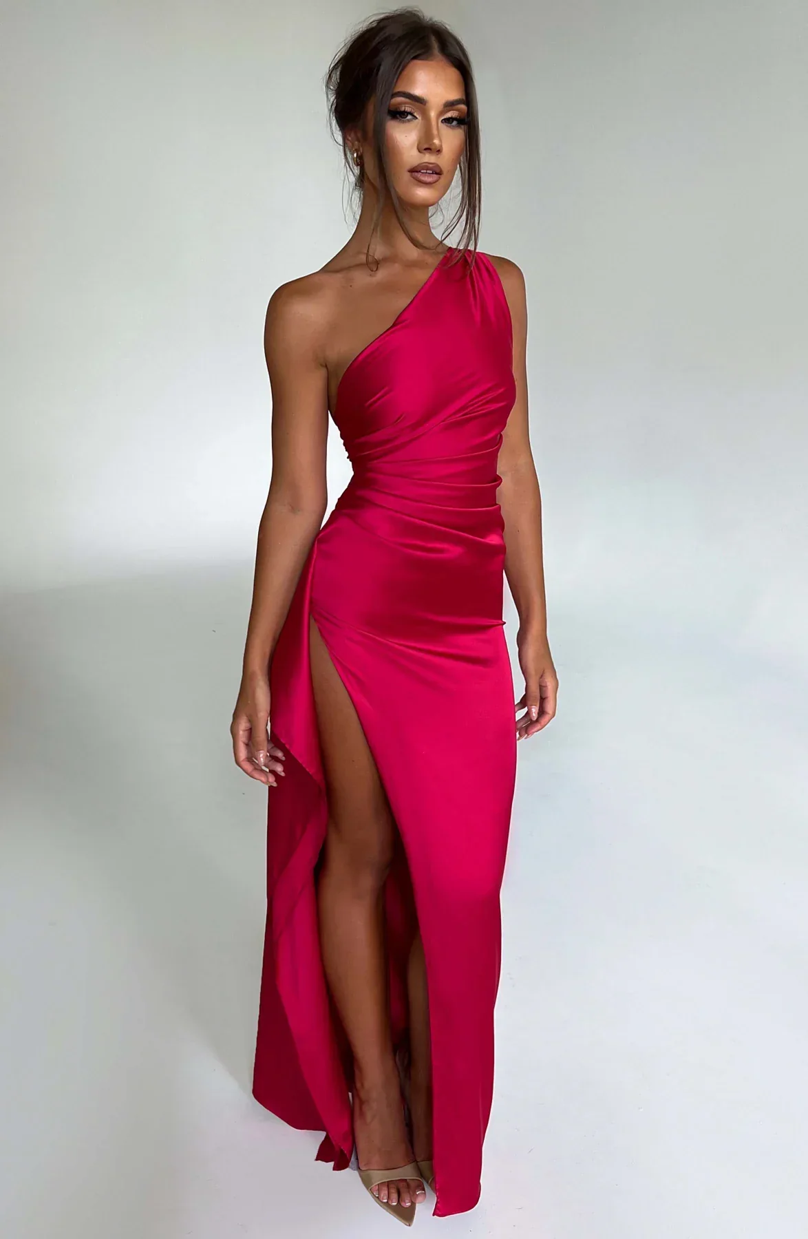 Naïs | Asymmetrical Long Evening Dress with Slit
