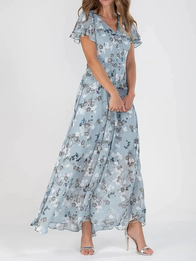 Lénaëlle | Vestido Largo Bohemio – Estilo Aéreo y Silueta Elegante