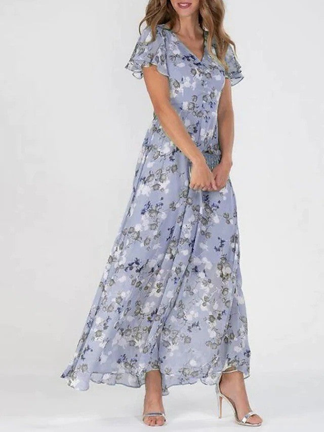 Lénaëlle | Vestido Largo Bohemio – Estilo Aéreo y Silueta Elegante
