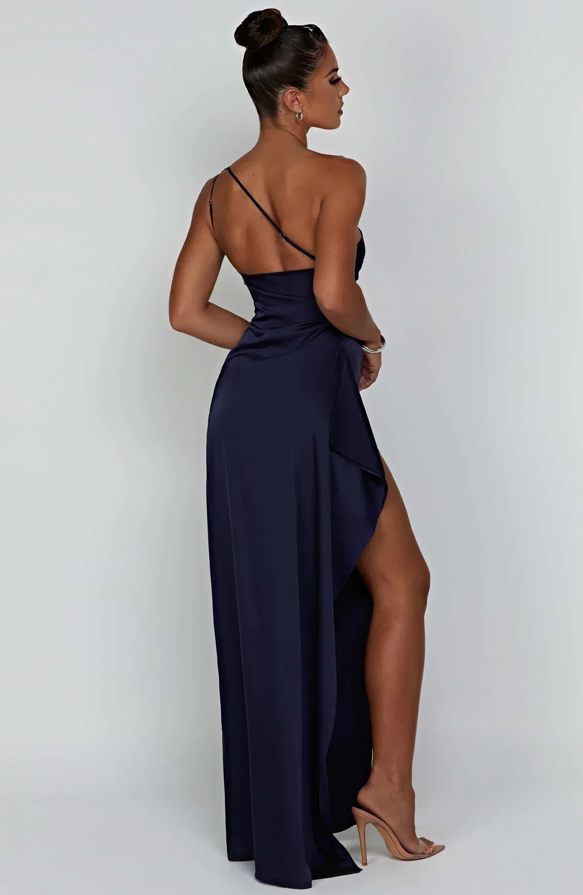 Naïs | Asymmetrical Long Evening Dress with Slit