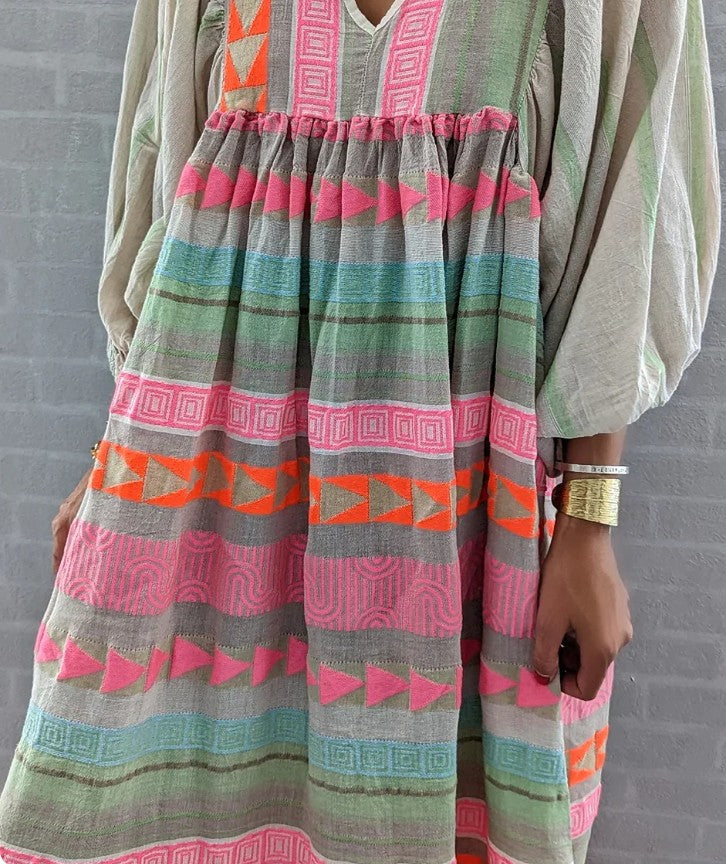 Gaëlle-Pink | Long Sleeve Dress – Summer and Trendy Look