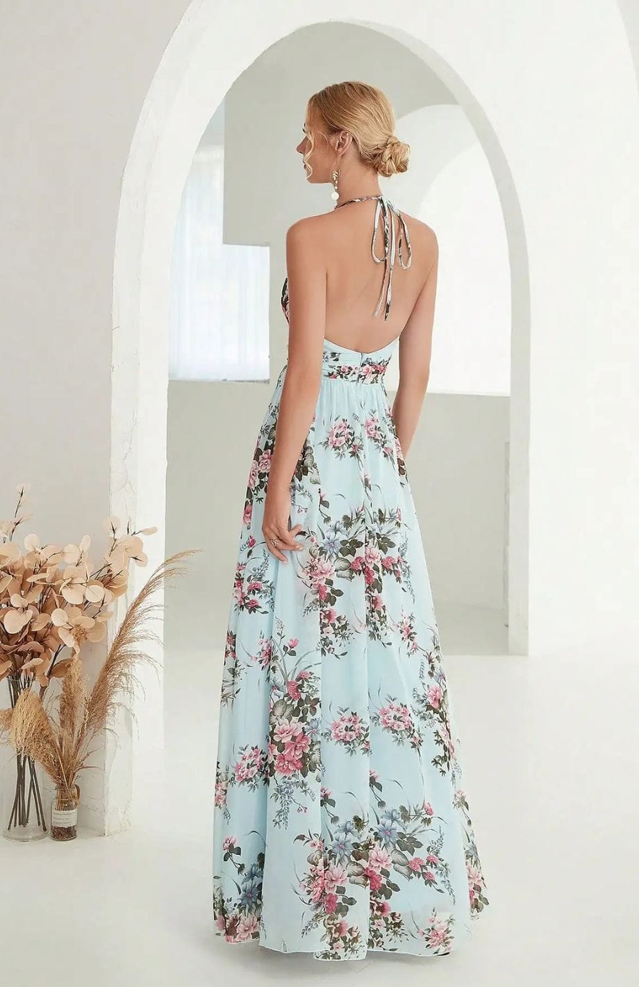 Eva | Elegantá Šaty s Tlačou – Ideálne na Svadby