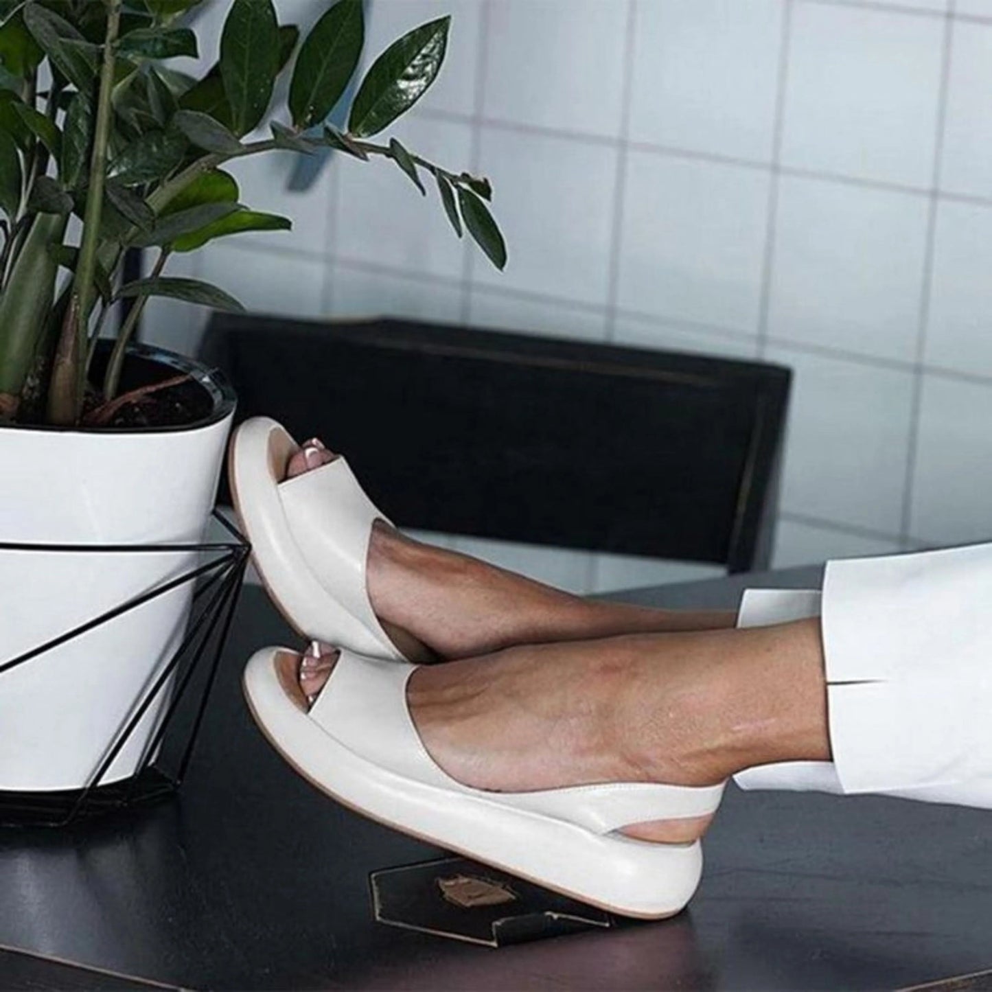 Axelle | Chic Sandaler for Damer – Renset Stil for Hverdag
