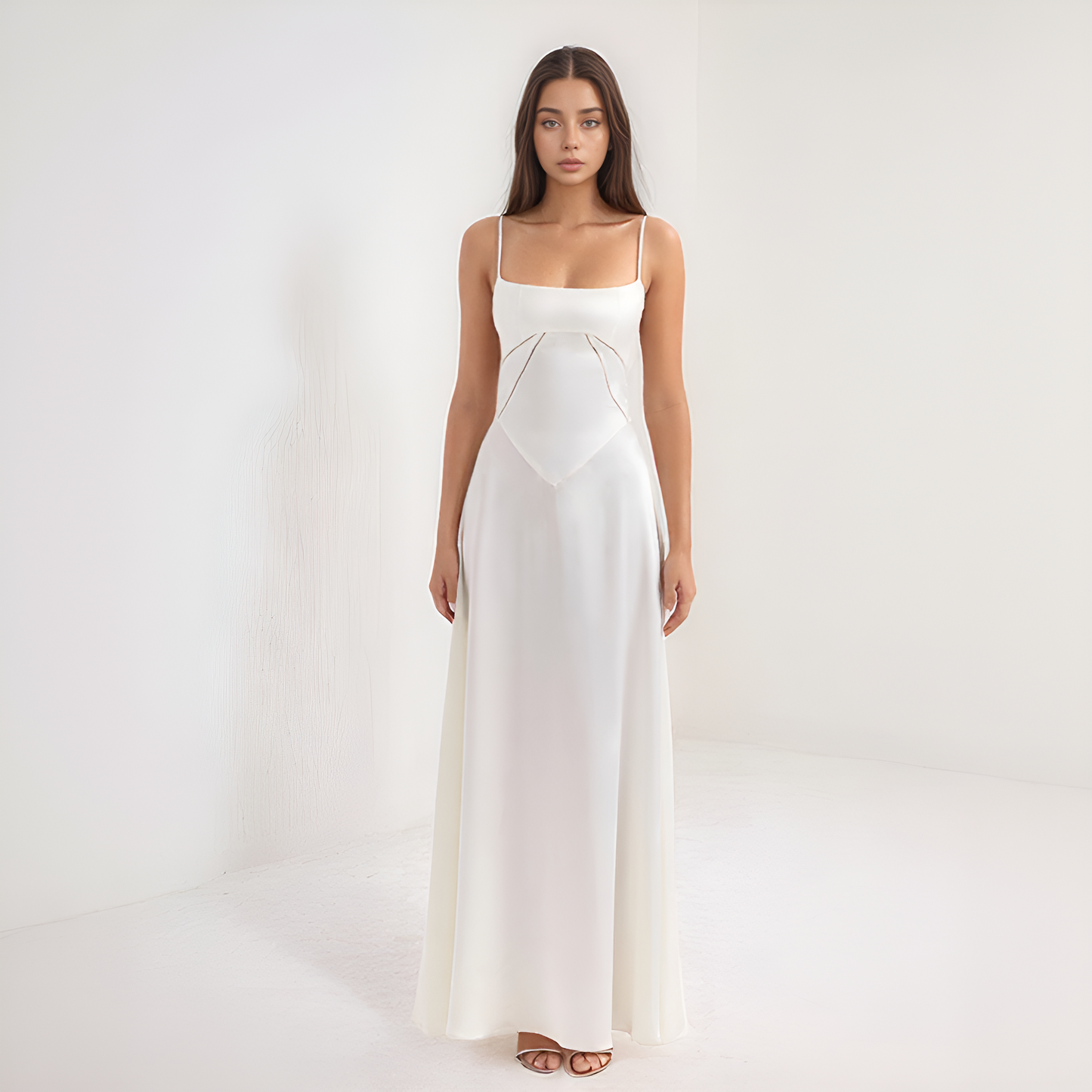 Ibtissam | Robe Longue Élégante – Dos Corset Et Silhouette Sublimée