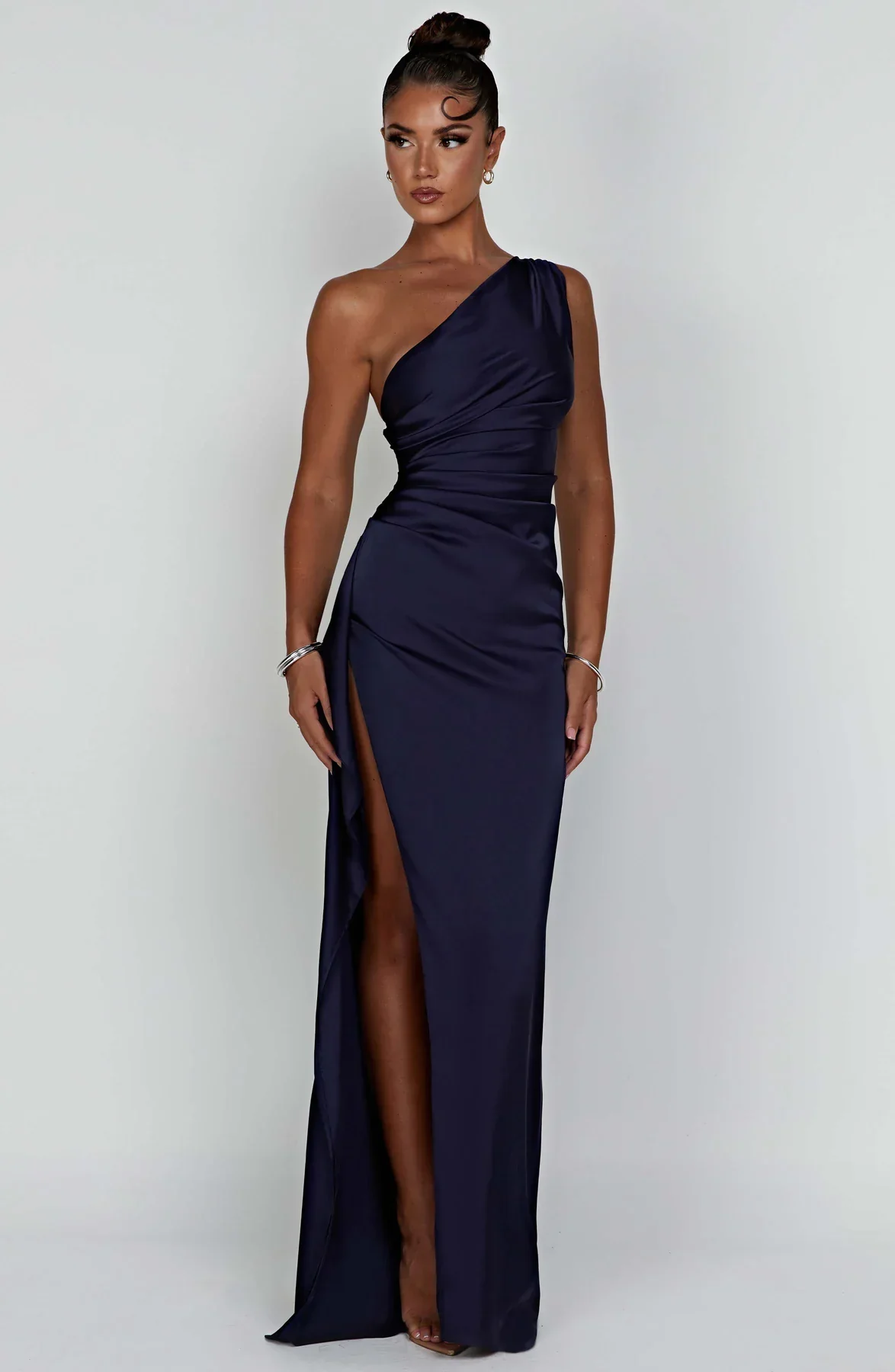 Naïs | Asymmetrical Long Evening Dress with Slit