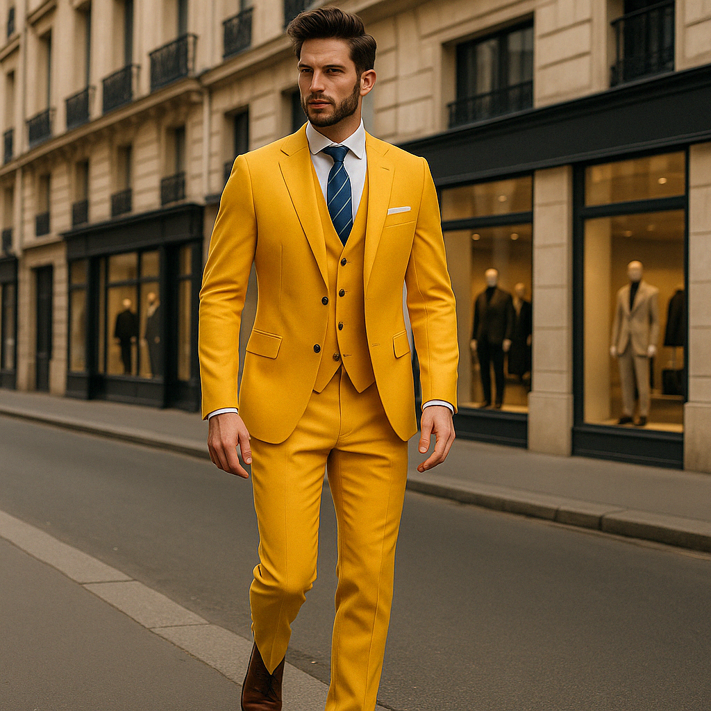 Neil | Men's Tailored Three-Piece Suit – Distinguished Style