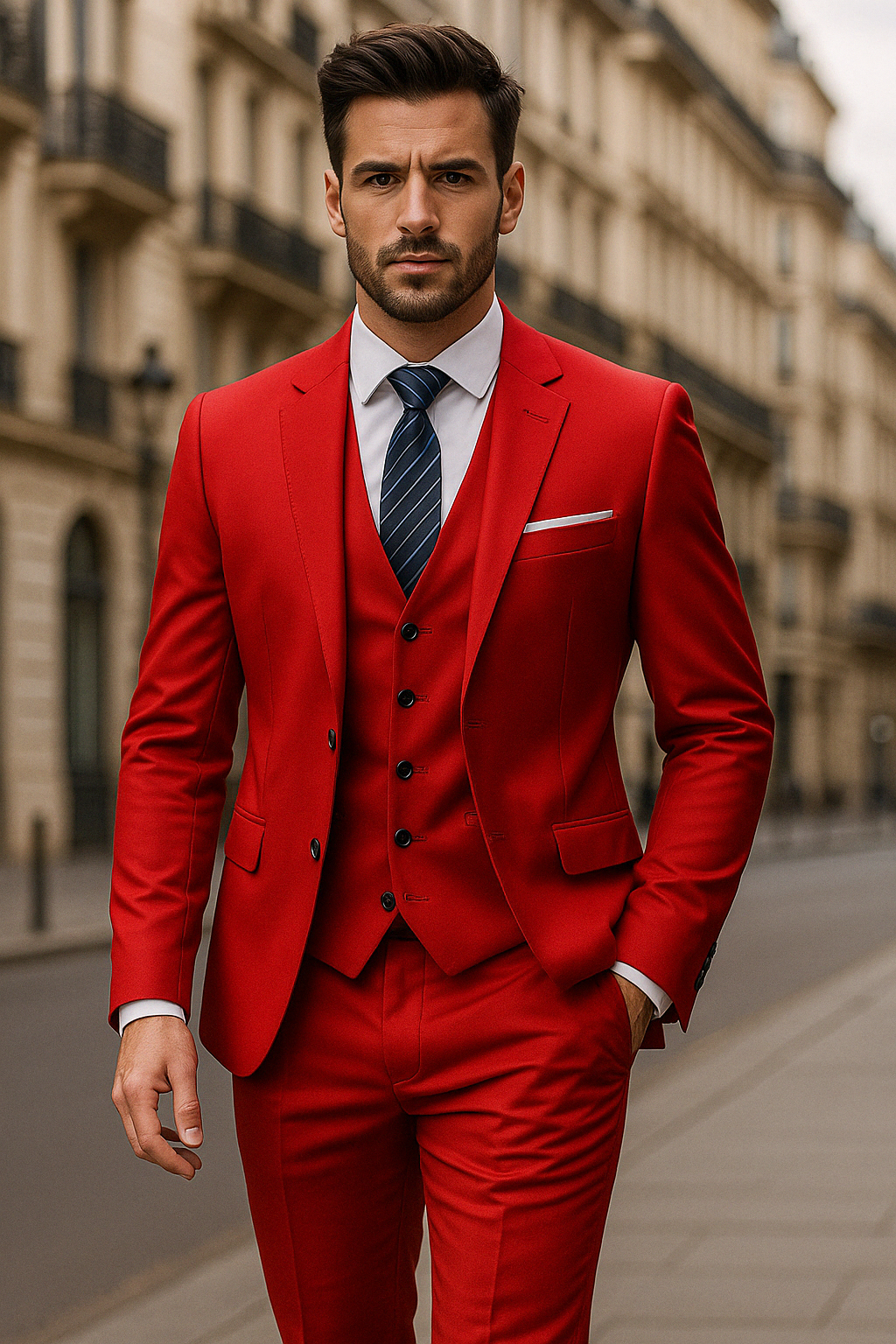 Neil | Men's Tailored Three-Piece Suit – Distinguished Style