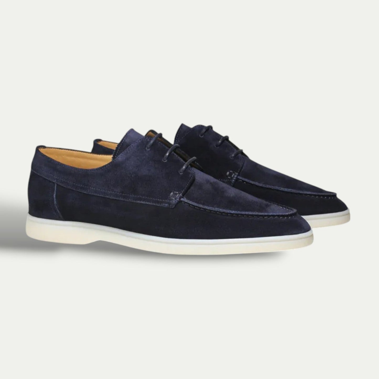 Louis| Neformální boty – Semišové mokasíny s elegantními šňůrkami 