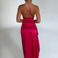 Naïs | Asymmetrical Long Evening Dress with Slit 