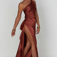 Naïs | Asymmetrical Long Evening Dress with Slit 