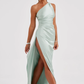 Naïs | Asymmetrical Long Evening Dress with Slit 