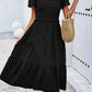 Sophie | Bohème Chic Kleid mit kurzen Ärmeln 