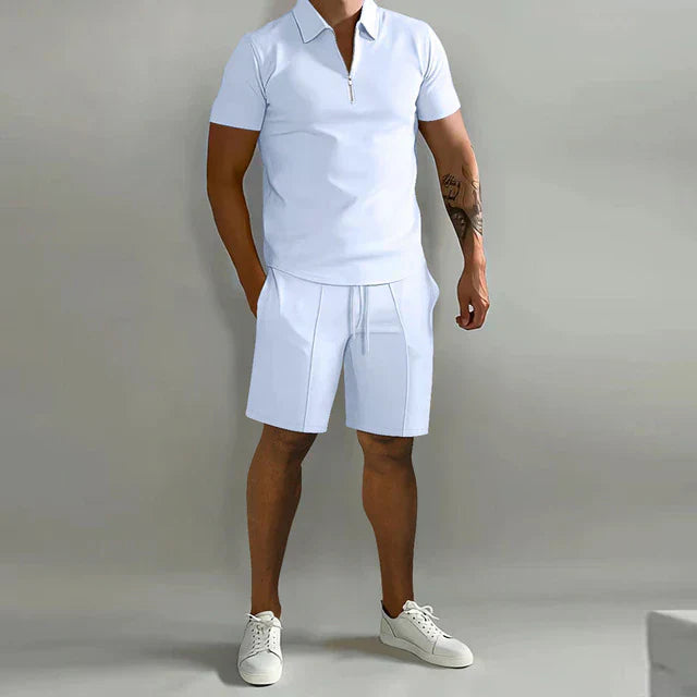 Brayan | Set Polo și Șort Bărbați 