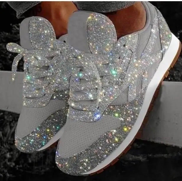 Wiam-Pink | Shiny Casual Shoes – Everyday Style with a Sparkling Touch 