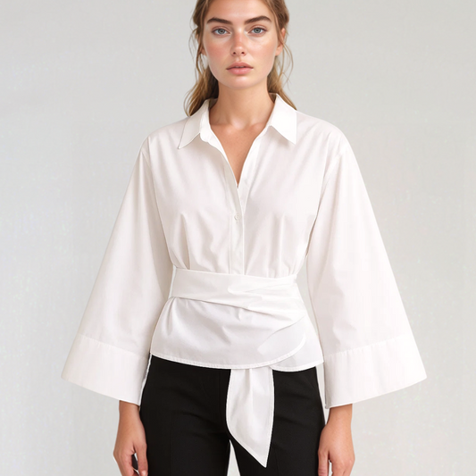 Elise | Sommar Portföljskjorta – Lätt Elegans Och Feminin Klipp 