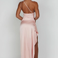 Naïs | Asymmetrical Long Evening Dress with Slit 