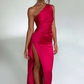 Naïs | Asymmetrical Long Evening Dress with Slit 