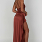 Naïs | Asymmetrical Long Evening Dress with Slit 