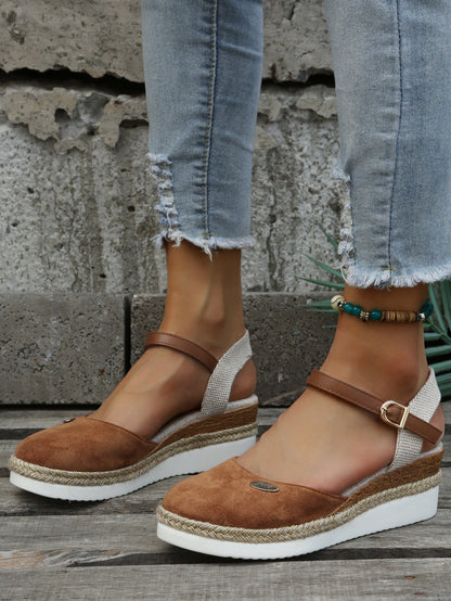 Lucie | Espadrilles mit Keilabsatz – Boho-Chic Look 