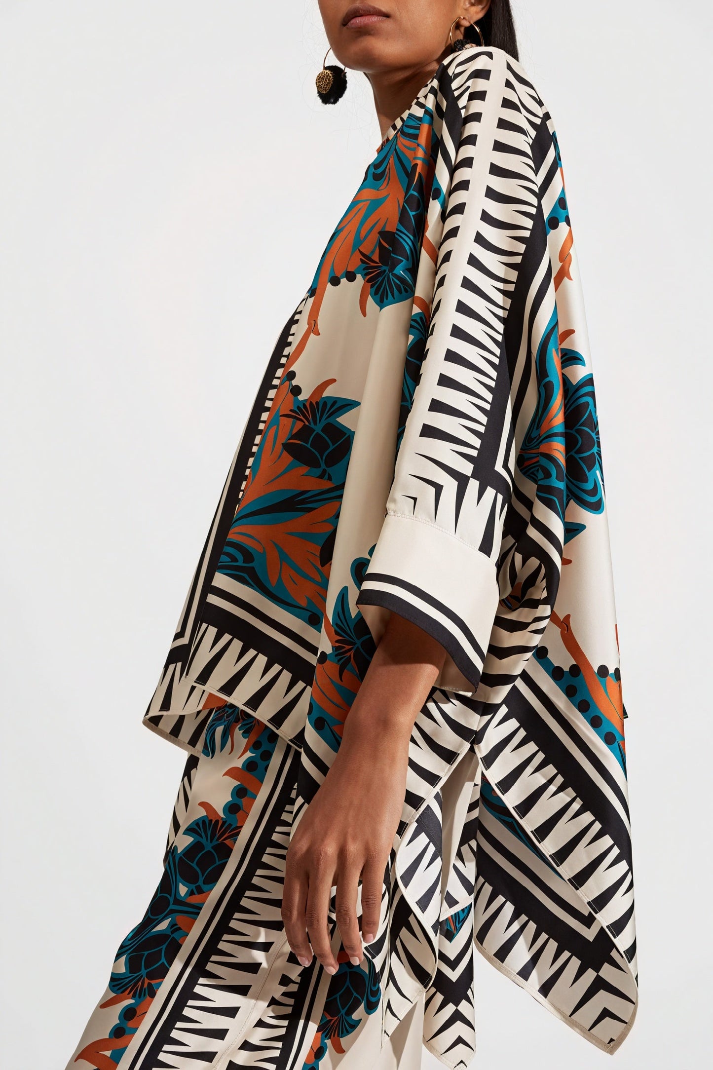 Inaya | Kimono Set – Bohemian Print and Wide Pants 