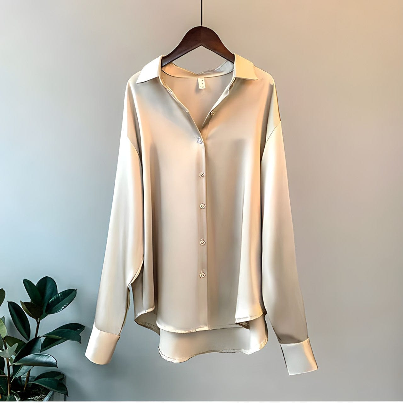 Emilie | Chic og Allsidig Bluse – Strukturert og Moderne Silhuett 