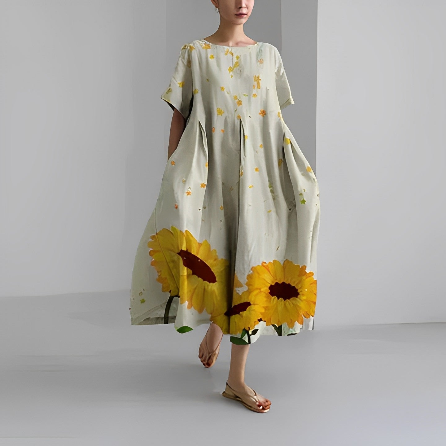 Dorothée | Robe Longue À Motifs – Coupe Ample Et Tendance