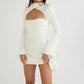 Paulette | Cocktail Dress With Cutout and Long Sleeves 
