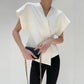 Yvonne | Chic Structured Blouse – Asymmetrical and Modern Design 