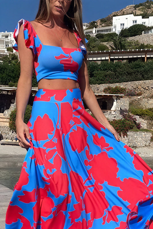 Joana | Ensemble Fleuri – Top Og Nederdel Til En Solrig Stil 