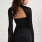 Paulette | Cocktail Dress With Cutout and Long Sleeves 