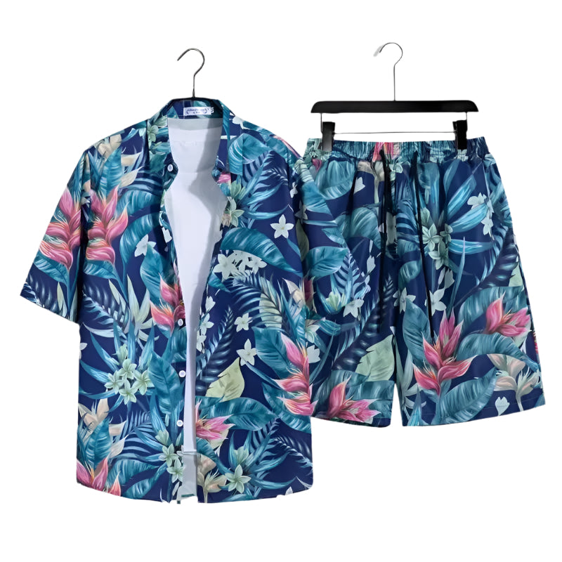 Alexandre | Ensemble Estival Pour Hommes Chemise Et Short