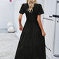 Sophie | Bohème Chic Kleid mit kurzen Ärmeln 