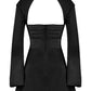 Paulette | Cocktail Dress With Cutout and Long Sleeves 