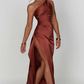 Naïs | Asymmetrical Long Evening Dress with Slit 