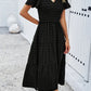 Sophie | Bohème Chic Kleid mit kurzen Ärmeln 
