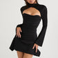 Paulette | Cocktail Dress With Cutout and Long Sleeves 
