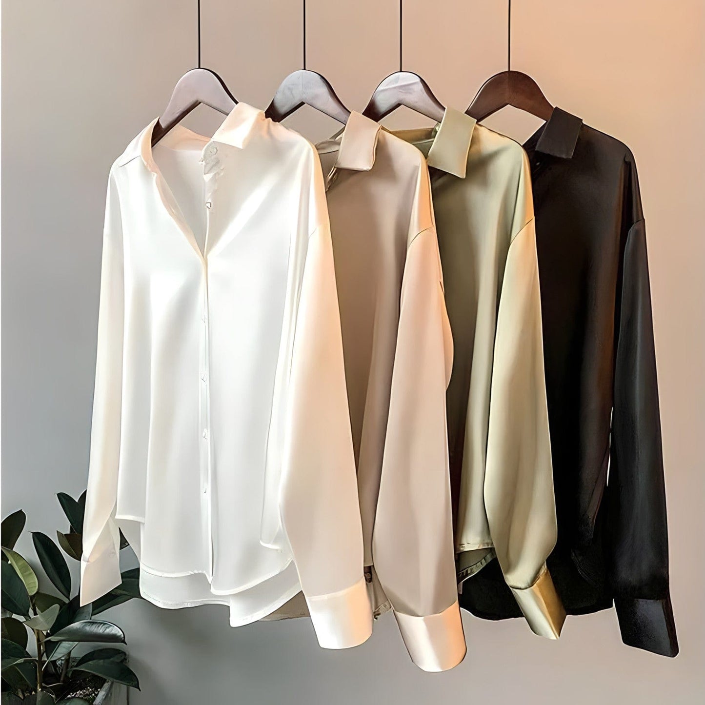 Emilie | Chic og Allsidig Bluse – Strukturert og Moderne Silhuett 