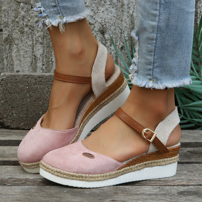 Lucie | Espadrilles mit Keilabsatz – Boho-Chic Look 