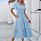 Sophie | Bohème Chic Kleid mit kurzen Ärmeln 