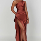 Naïs | Asymmetrical Long Evening Dress with Slit 
