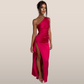 Naïs | Asymmetrical Long Evening Dress with Slit 