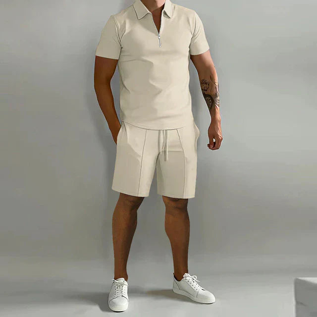 Brayan | Set Polo și Șort Bărbați 