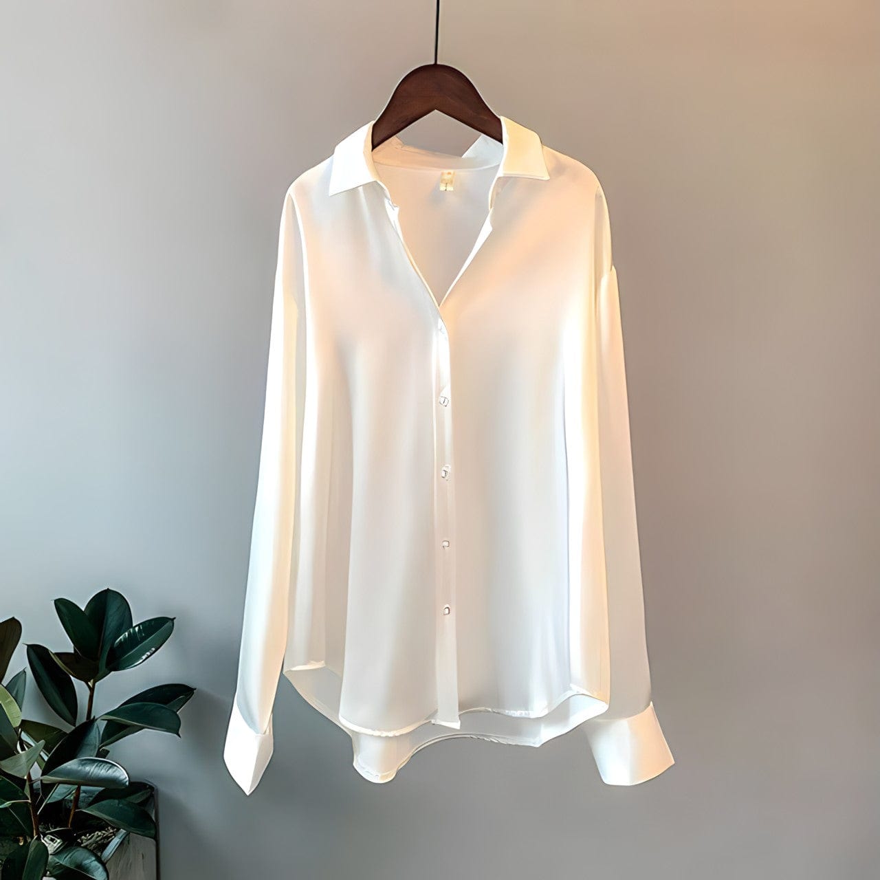 Emilie | Chic og Allsidig Bluse – Strukturert og Moderne Silhuett 