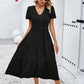 Sophie | Bohème Chic Kleid mit kurzen Ärmeln 