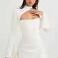 Paulette | Cocktail Dress With Cutout and Long Sleeves 