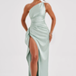 Naïs | Asymmetrical Long Evening Dress with Slit 