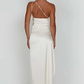 Naïs | Asymmetrical Long Evening Dress with Slit 