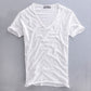 Robert | T-Shirt Homme À Col V – Style Minimaliste Et Intemporel